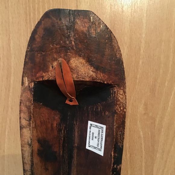 HOST PICK! Ghana Handcrafted Wood & Metal Mask Wall Hanging - Picture 7 of 7